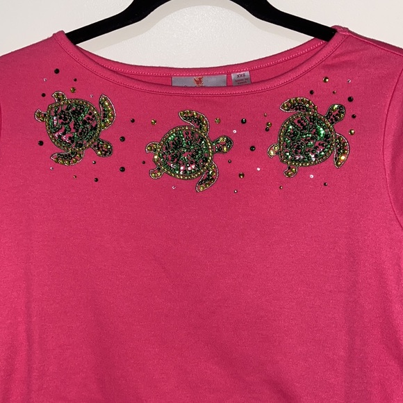 Quacker Factory 3/4 Sleeve Shirt with Turtle🐢🐢🐢 - Picture 5 of 16